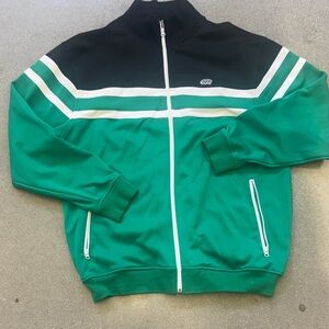 Ecko Unltd Green Black Full Zip Track Jacket Size L